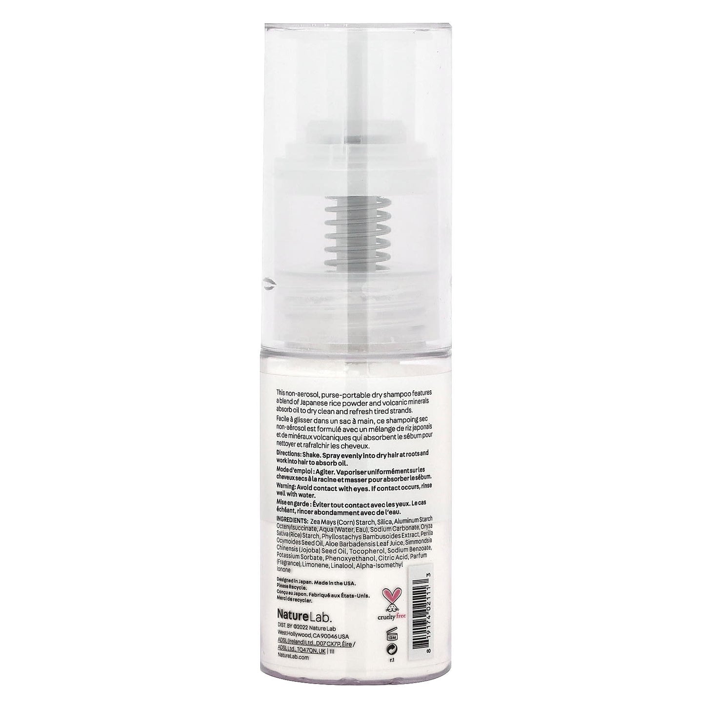 NatureLab Tokyo, Perfect Clean, Dry Shampoo, Rice Powder, 0.74 oz (21 g)