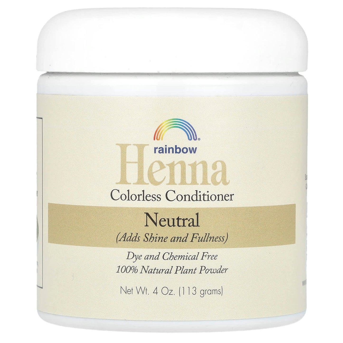 Rainbow Research, Henna, Colorless Conditioner, Neutral, 4 oz (113 g)