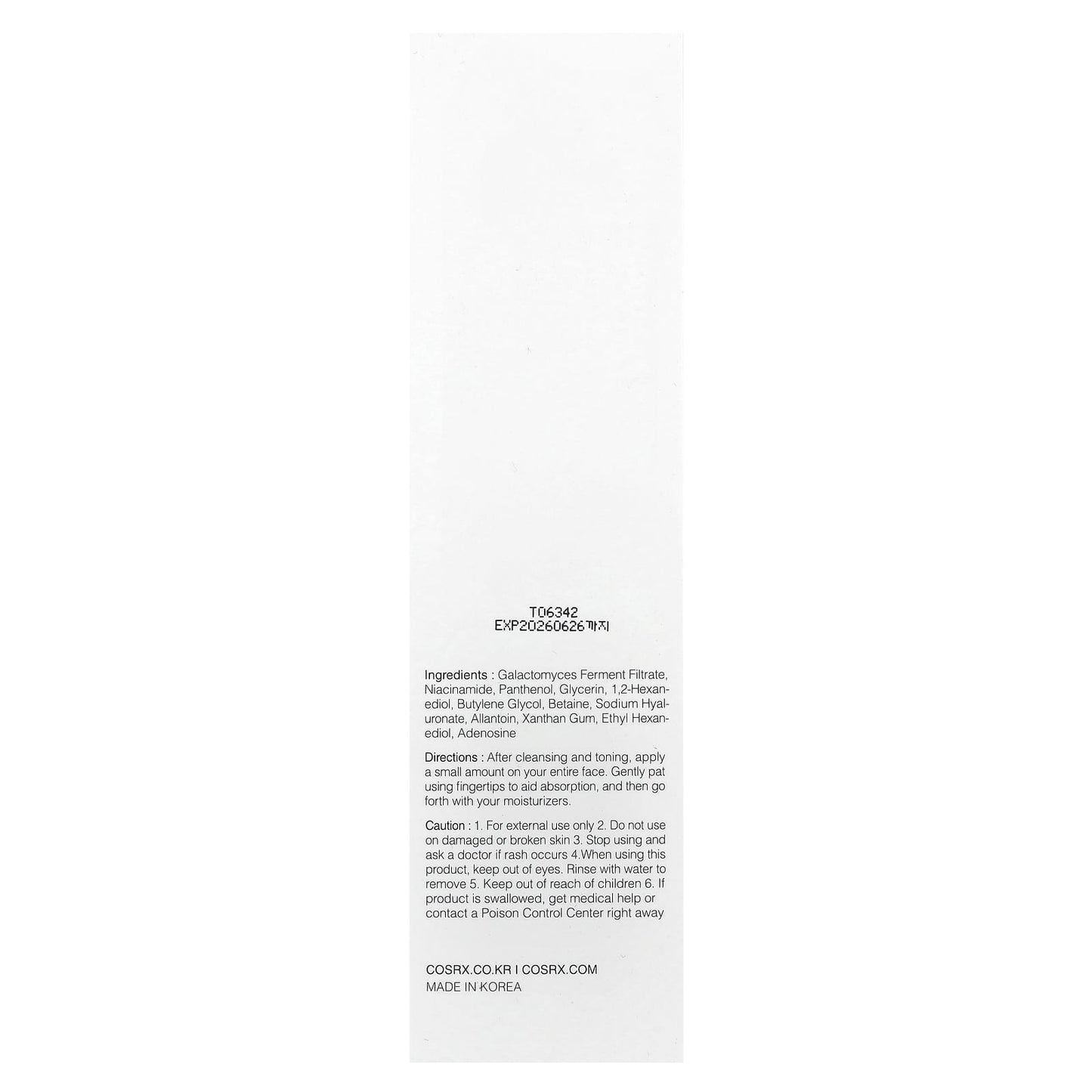 CosRx, Galactomyces 95 Tone Balancing Essence, 3.38 fl oz (100 ml)
