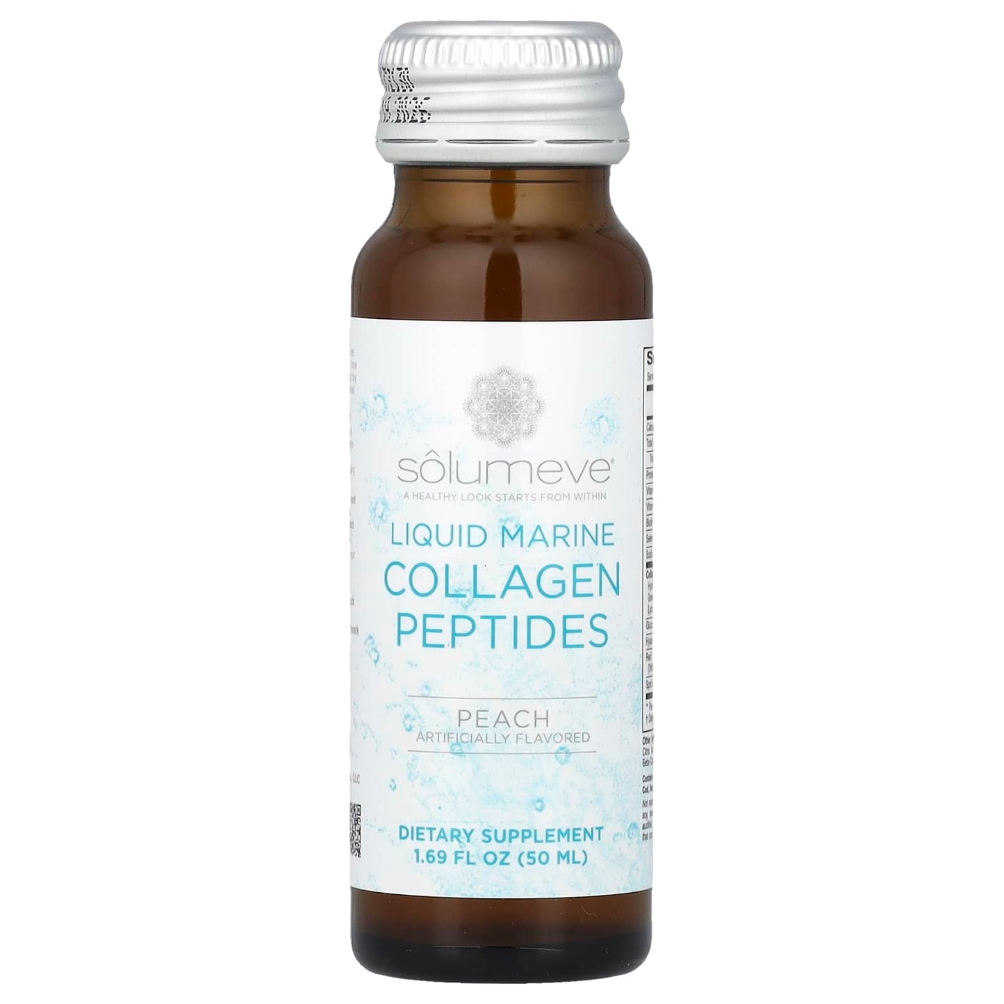 Solumeve, Ageless Beauty, Liquid Marine Collagen, Peach , 10 Bottles, 1.69 fl oz (50 ml) Each