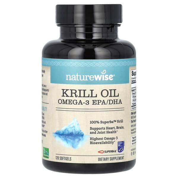 NatureWise, Krill Oil, Omega-3 EPA/DHA, 120 Softgels