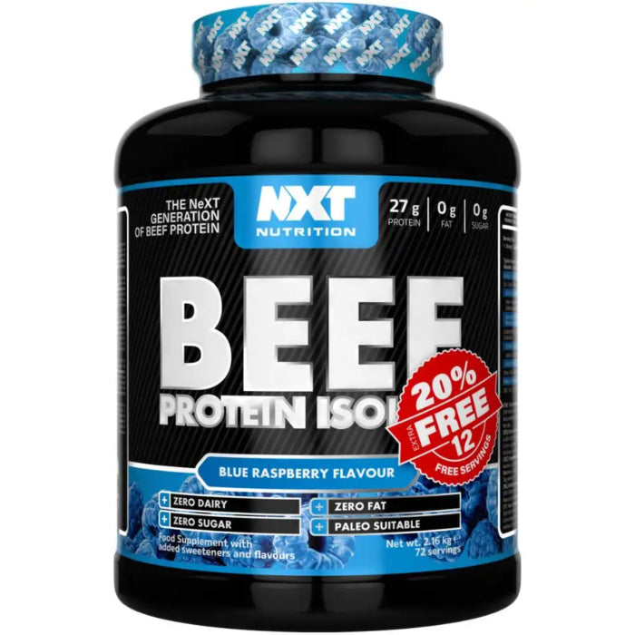 NXT Beef Protein Isolate 1.8kg+20% Extra FREE