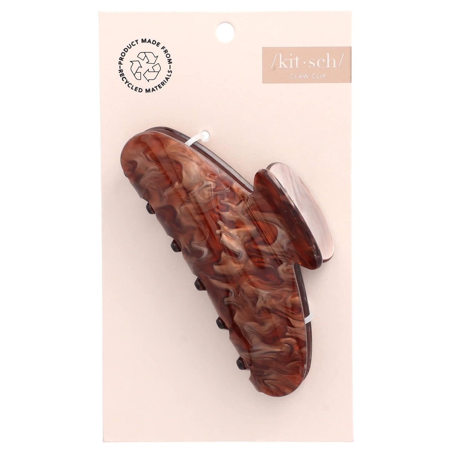Kitsch, Marble Claw Clip, Brunette, 1 Clip