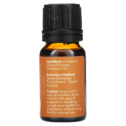 Pure Body Naturals, Essential Oil, Cinnamon Cassia, 0.33 fl (10 ml)