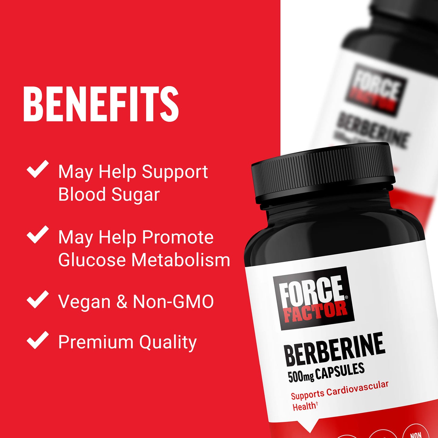 Force Factor, Berberine , 500 mg , 60 Vegetable Capsules