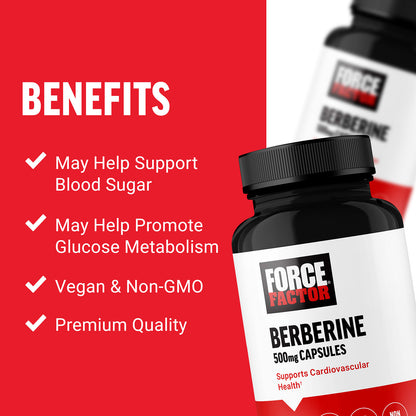 Force Factor, Berberine , 500 mg , 60 Vegetable Capsules