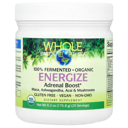 Natural Factors, Whole Earth & Sea, Energize Adrenal Boost, 6.2 oz (175.8 g)