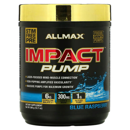 ALLMAX, IMPACT™ PUMP, Blue Raspberry, 12.7 oz (360 g)