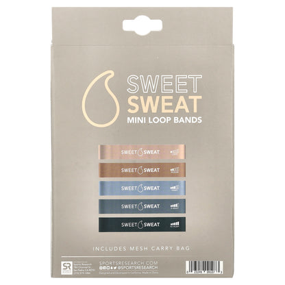 Sports Research, Sweet Sweat®, Mini Loop Bands, 5 Loop Bands