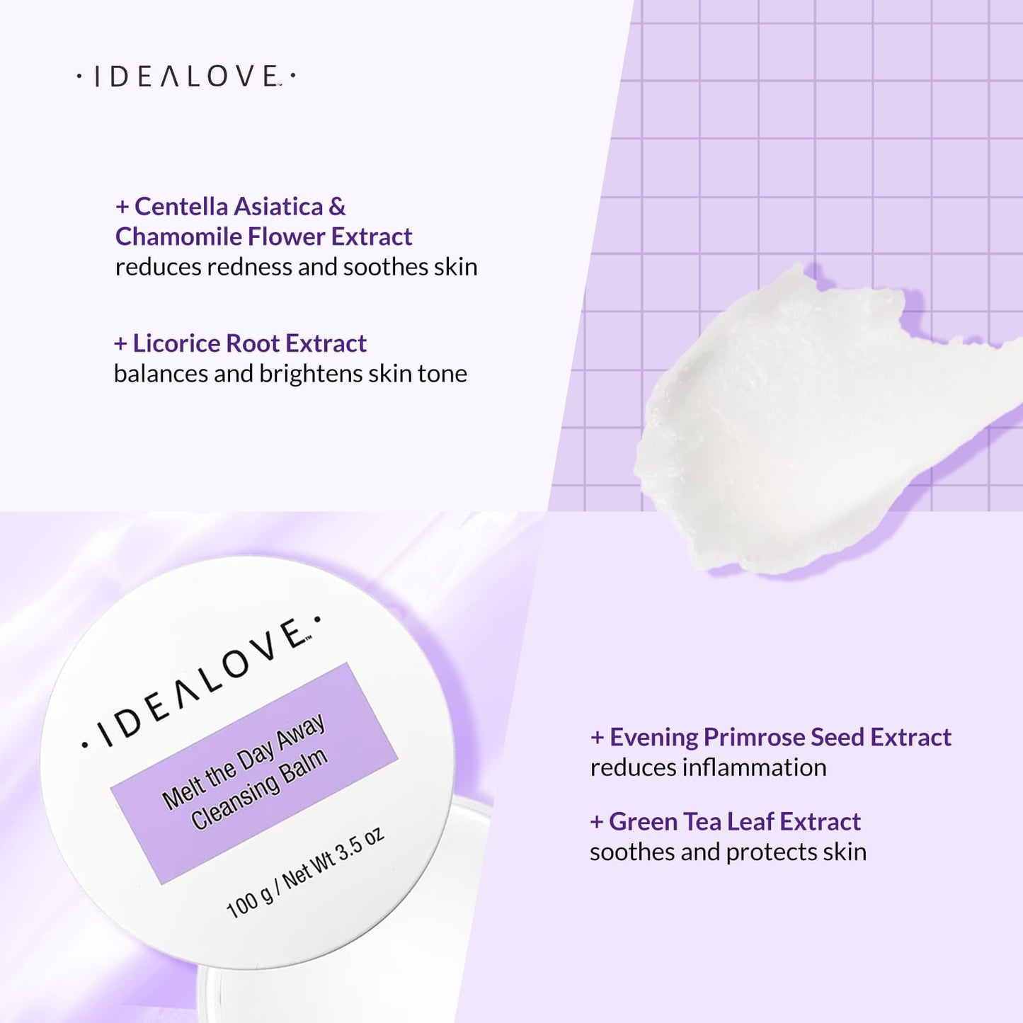 Idealove, Melt the Day Away, Cleansing Balm, 3.5 oz (100 g)