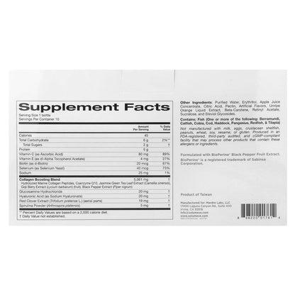Solumeve, Ageless Beauty, Liquid Marine Collagen, Peach , 10 Bottles, 1.69 fl oz (50 ml) Each
