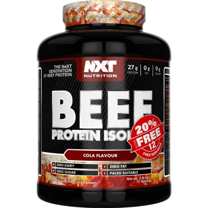 NXT Beef Protein Isolate 1.8kg+20% Extra FREE