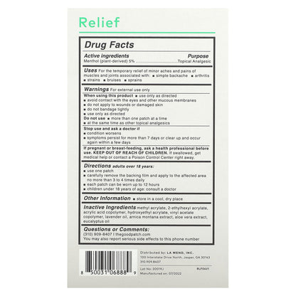 The Good Patch, Relief, 4 Patches