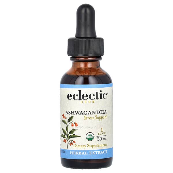 Eclectic Herb, Ashwagandha Extract, 250 mg, 1 fl oz (30 ml)