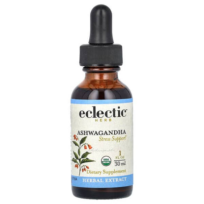 Eclectic Herb, Ashwagandha Extract, 250 mg, 1 fl oz (30 ml)