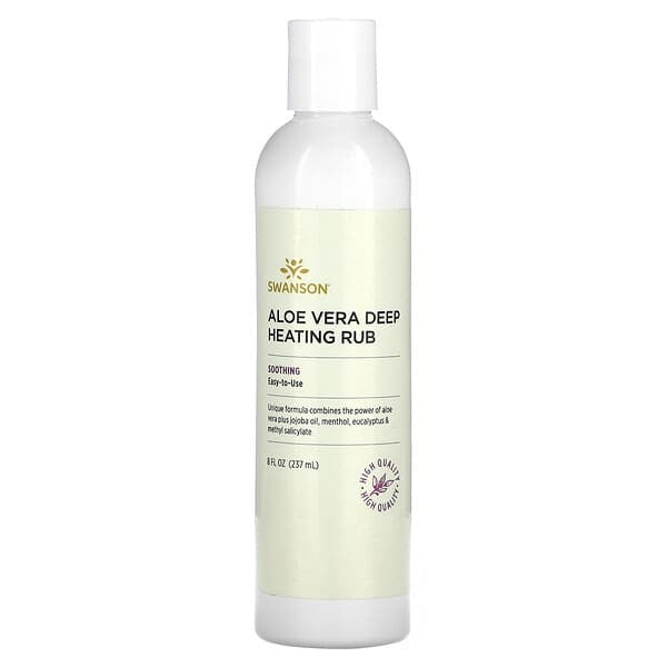 Swanson, Aloe Vera Deep Heating Rub, 8 fl oz (237 ml)