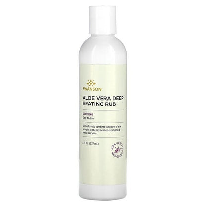 Swanson, Aloe Vera Deep Heating Rub, 8 fl oz (237 ml)