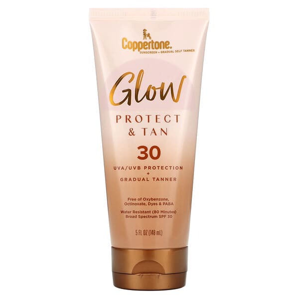 Coppertone, Glow, Protect & Tan, SPF 30, 5 fl oz (148 ml)