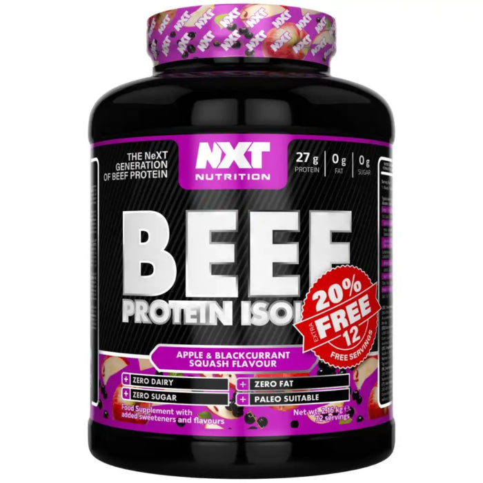 NXT Beef Protein Isolate 1.8kg+20% Extra FREE