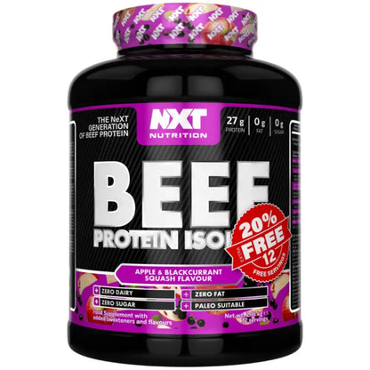 NXT Beef Protein Isolate 1.8kg+20% Extra FREE
