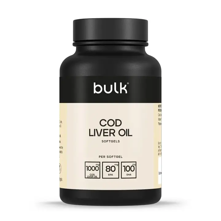 Bulk Cod Liver Oil 1000mg 90 Softgels