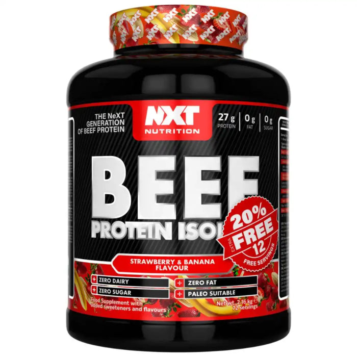 NXT Beef Protein Isolate 1.8kg+20% Extra FREE