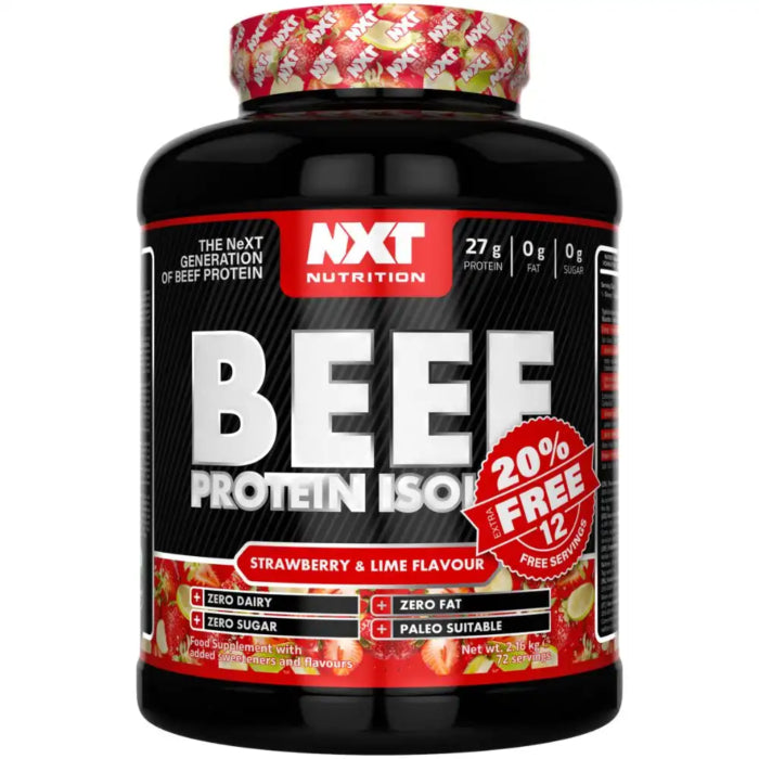 NXT Beef Protein Isolate 1.8kg+20% Extra FREE